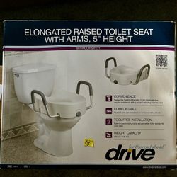 New Drive Elevated Toilet Seat Rails