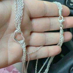 925 Italy Heart Choker Necklace