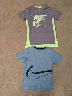 2 Nike Graphic T-shirts Boys Size M (10-12) Moisture Wick Poly~New~Price Includes Two T-Shirts