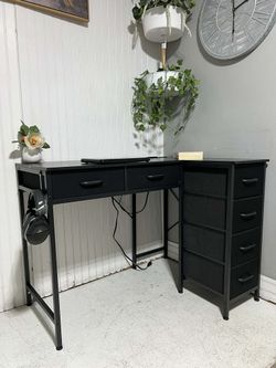 Corner Desk, L Shape Desk, Escritorio 