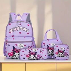 Kuromi Backpack Set 