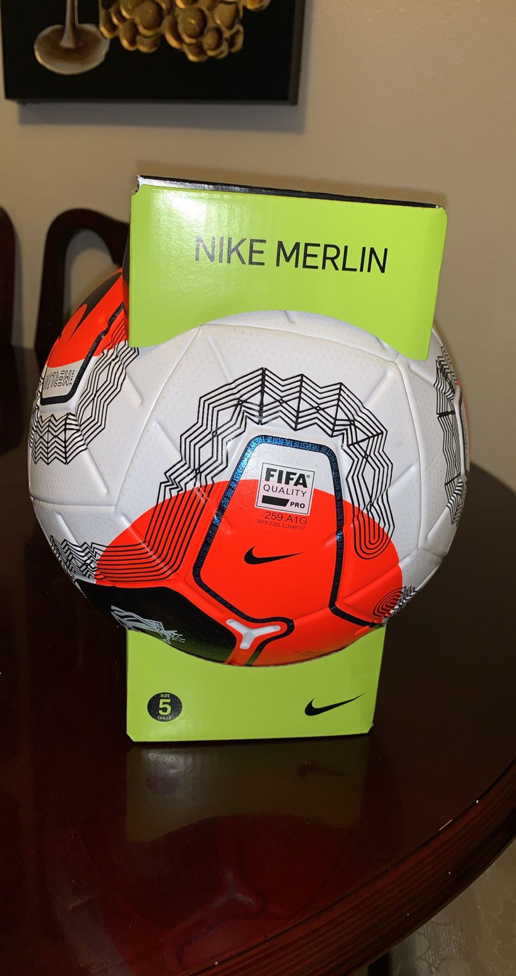 Nike Merlin Premier League Aerowtrac Match Football Soccer Ball 19