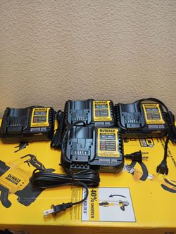 Brand new DeWalt batteries Charger ($43.14 each one