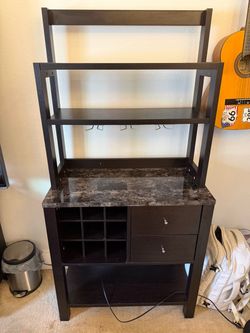 Wine bar/rack cabinet