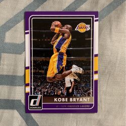 Kobe Bryant Panini Donruss Card
