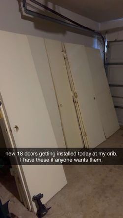Indoor house doors