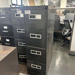 6 Filing Cabinets - 4 Drawers 