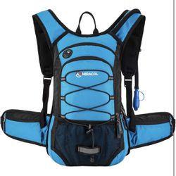 Hydration Pack Hiking Water Backpack - Miracol Hiking Backpack with 2L Bladder - Insulated Lightweight Hydration Backpack