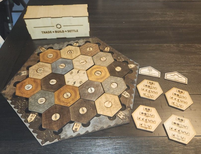 Premium Wooden Settlers Of Catan Board