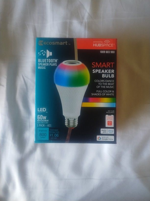 Ecosmart A21 Bluetooth Speaker LED Light Bulb