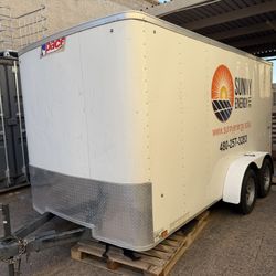 Pace American 7x14x7 Tall Enclosed Trailer - Brand New Axles & Tires