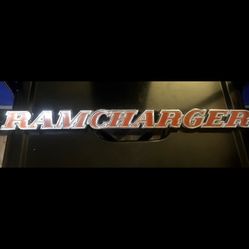 Dodge RamCharger Fender Emblem OEM (contact info removed) Nameplate 1974-80 Vintage Truck
