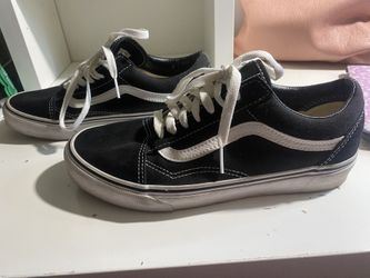 Old Skool Black Vans 8.5
