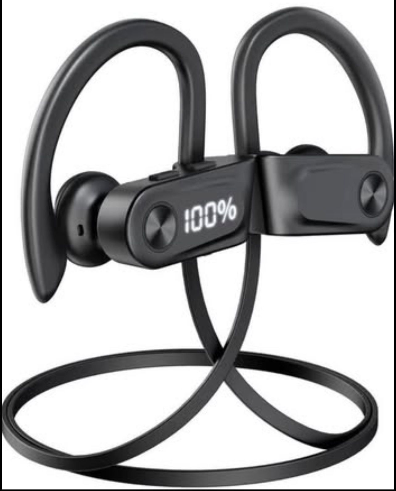 Brandnew Bluetooth Headphones Wireless Earbuds with Spatial Audio Bluetooth 5.4 IPX7 Waterproof Headphones with Digital Display Deep Bass Stereo Sound