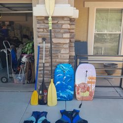 Boat Oars $5-$15 Each,  Water Ski Vests $15-$20 Each,  Boogie Boards SOLD See All Photos 