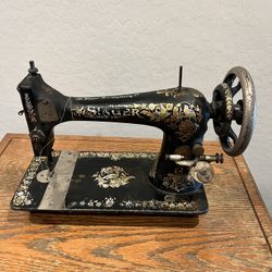 Rare 1902 Antique Singer Sewing Machine With Oxford Stand Very Hevy