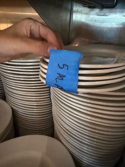Restaurant industrial ceramic plate ware dish charger platter