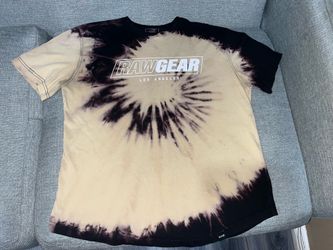RAWGEAR Tie-Dye Crew Neck Short Sleeve Cotton Knit Logo T-Shirt Men’s S