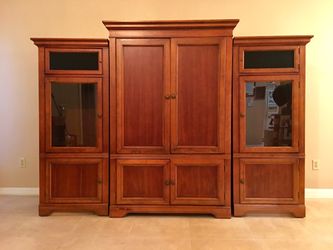 Cherry Wood Entertainment Center