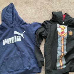 Two Girls Hoodies Harry Potter And Puma Size Xl And 12/14