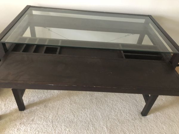 Crate And Barrel Drake Dark Wood Desk For Sale In Mclean Va Offerup