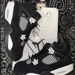 Air Jordan 4 White Thunder Grade School Size 7y