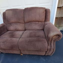 Recliner Loveseat - Dark Brown