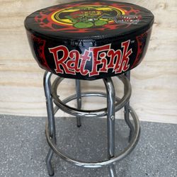 Rat Fink Ed “Big Daddy” Roth Hot Rod Barstool Chair 30” 