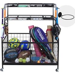 Sports Equipment Organizer Storage Rack