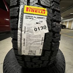 2 New Pirelli Tires All Terrain 265/70R16 $180 Each (Firm Price)
