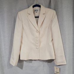 Morgan Miller White/Off White Suit Set Jacket – Size 10