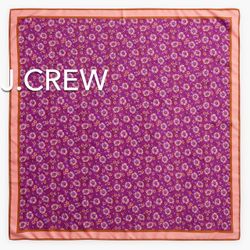 🌞(NEW) WOMEN’S J.CREW FACTORY PURPLE PRINTED SQUARE SCARF - SIZE: 25”x25”🌞
