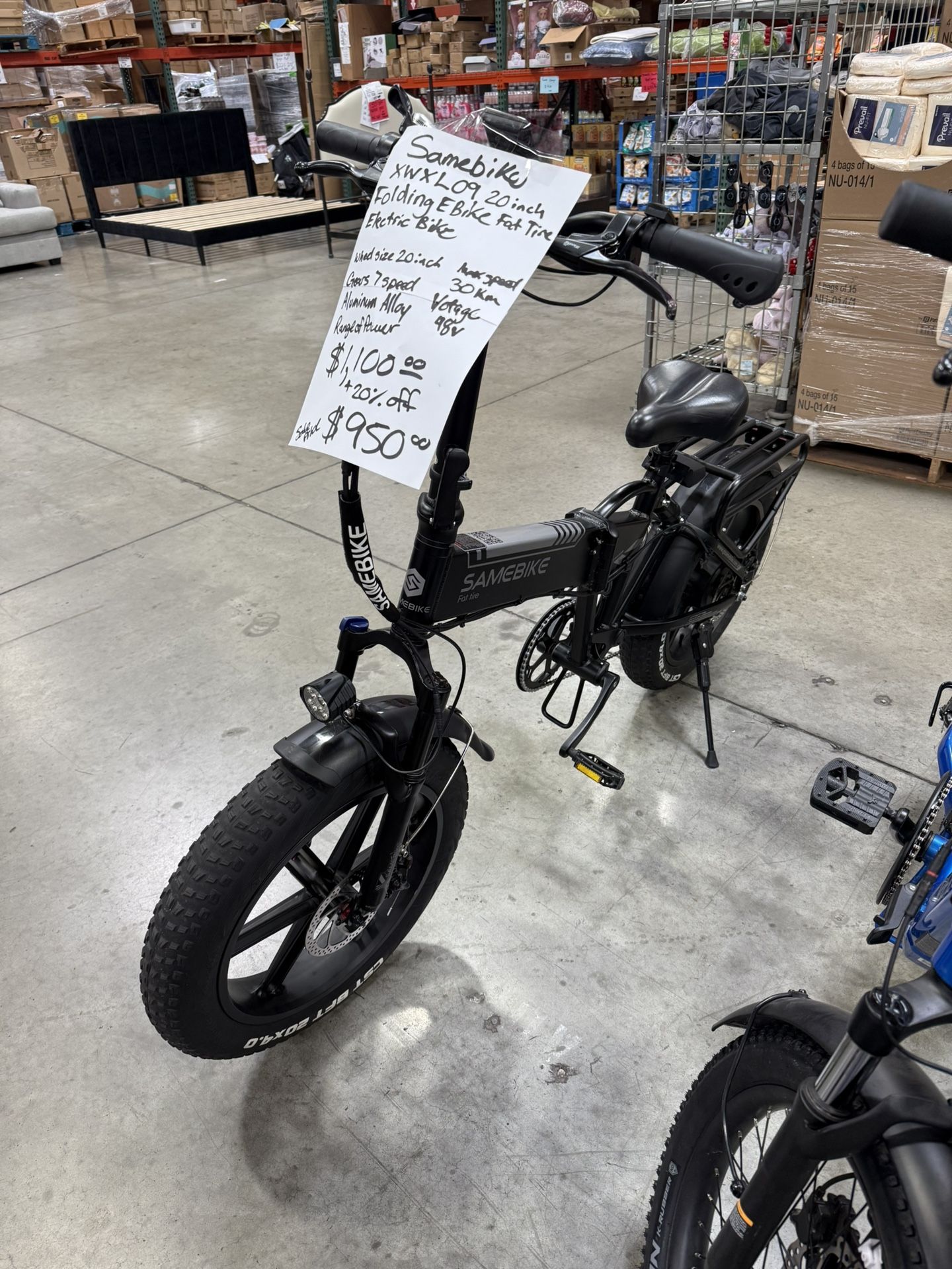 Samebike E Bike Fat Tire