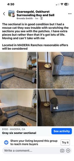 Sectional 6 seater