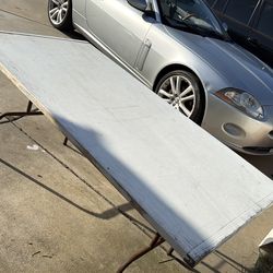 6x3 wood table with foldaway legs so stores flat