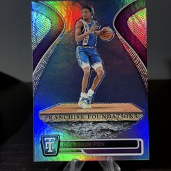 #17 De'Aaron Fox 2024-25 Panini Totally Certified - Franchise Foundations Mirror