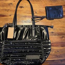 NWT WOMEN'S STEVE MADDEN BLACK TOTE BAG