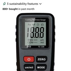 Car Coating Thickness Meter for Used Car Buyers, Paint Mil Thickness Meter Gauge Check The Car’s Original Coating Auto Car Paint Meter