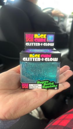 NeeDoh Nice cube glitter and glow