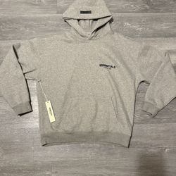 Essentials Dark Oatmeal Hoodie Size Medium 