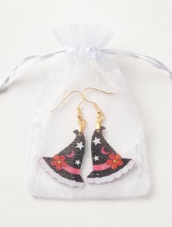 Witch Hat Dangle Earrings