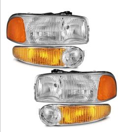 GMC Yukon, Denali And Sierra Headlamps Pair