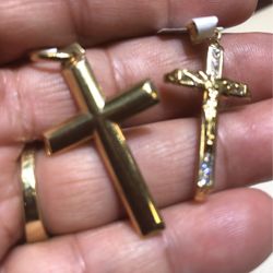 10kt yellow gold cross Charm price for each