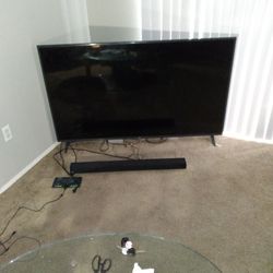 75 Inch LG Smart TV with Bluetooth Sound Bar And Magic Remote