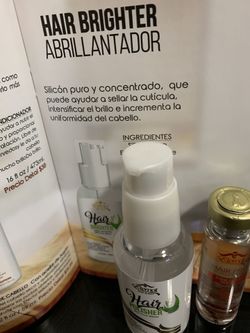 Aceite y suero para el cabello, te da brillo y te repara con células Madres. Aceite y Ampolleta.