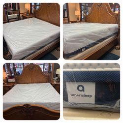 New Amerisleep King Mattress with Box Spring $349.99