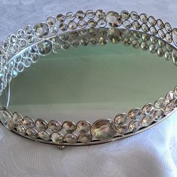 Vanity Mirrored, Crystal Tray