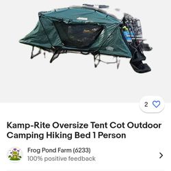 Oversized Camp Rite Cot Tent 