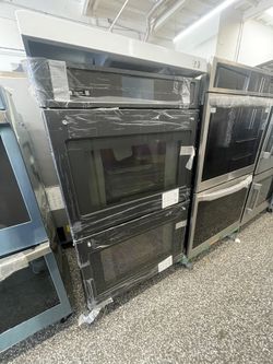 New 30” GE Cafe Smart Wall  Double Oven with Convection Self Clean Modes, Fingerprint Resistant 