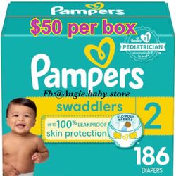 Pamper Swaddlers Size 2 Jumbo Box